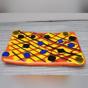Fused Glass Decorative Dish